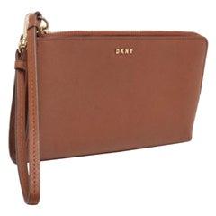 DKNY Portafoglio in pelle marrone