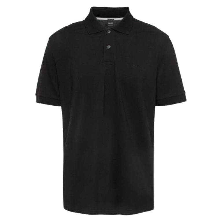 Boss By Hugo Boss T-Shirt Polo en coton pima noir XXXL
