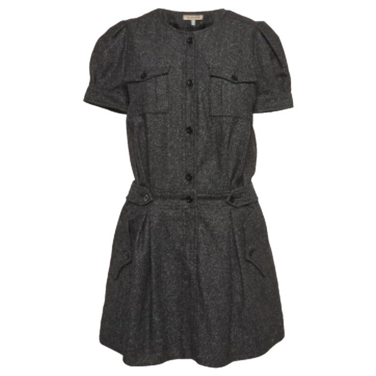 See by Chloe Schwarzes Tweed-Minikleid L