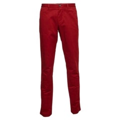 Boss By Hugo Boss Pantalón Regular de Algodón Rojo L