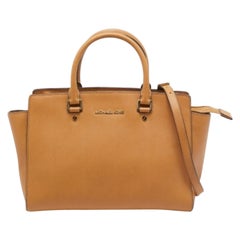 MICHAEL Michael Kors Tote Selma grande de piel beige