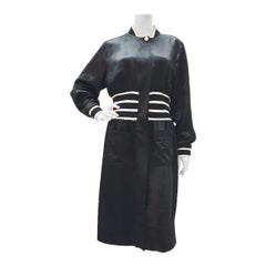Chanel - Vestito midi in crepe nero con zip frontale - sz.38