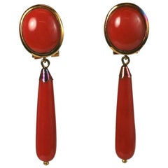 Attractive Coral Drop Earrings