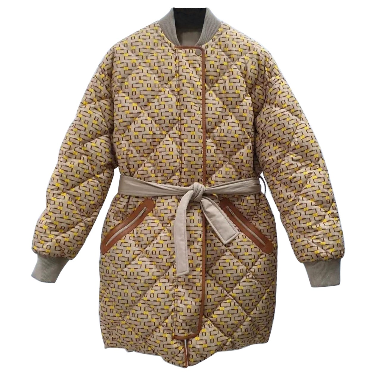 Hermes Two Way Down Jacket Coat Sz.36 For Sale