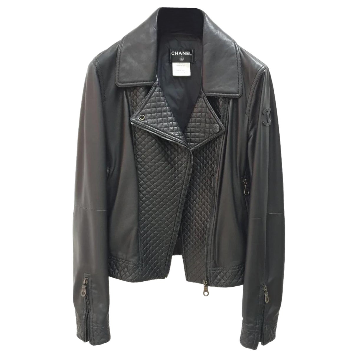 Chanel Vintage 2010 Giacca Biker Sz.40