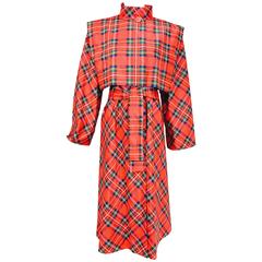 Vintage Pauline Trigere novelty palid light weight rain coat 1980s 8