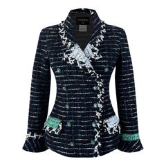 Chanel 2009 The Connoisseur's Gem Schwarz Tweed Jacke 36 FR