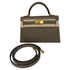 Hermes Etoupe Mini Kelly Bag