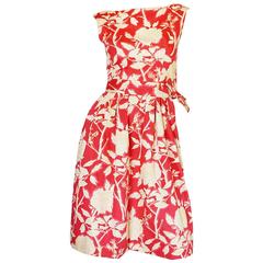 1960s Marc Bohan for Christian Dior Floral Print Dress 1