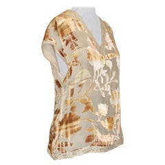 Emanuel Ungaro París Parallele Blusa de Terciopelo Vacía