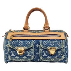 Louis Vuitton Blue Denim Neo Speedy Boston Bag