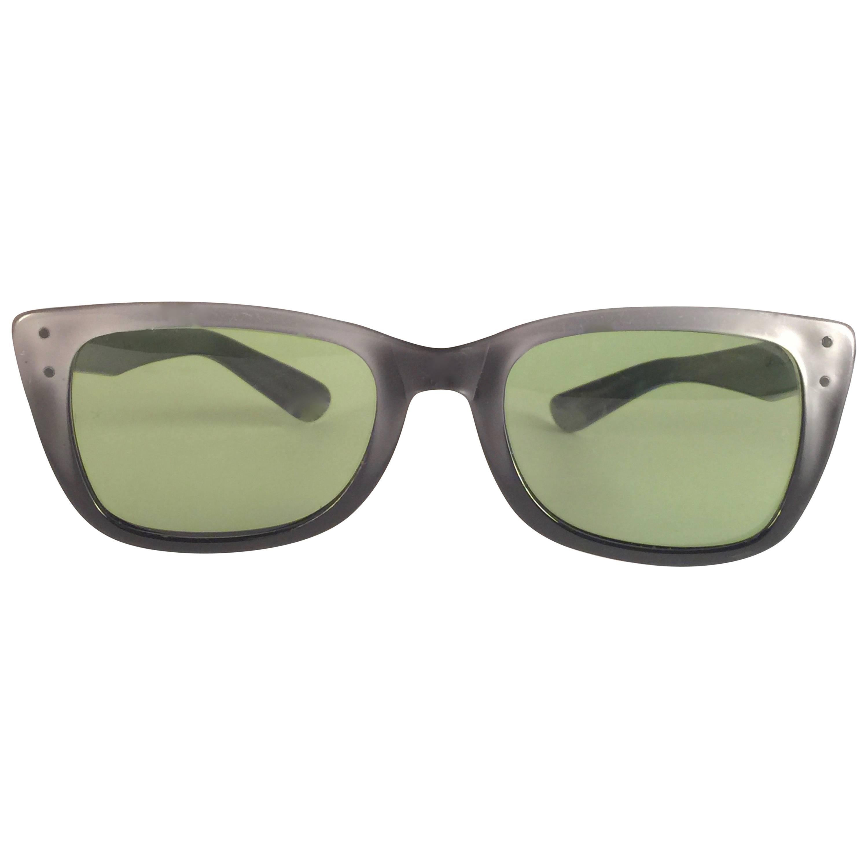 New Vintage Ray Ban Caribbean 1960's Mid Century G15 Lenses B&L USA Sunglasses