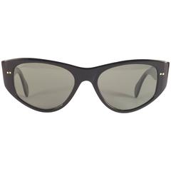 New Ray Ban Vagabond 1960's Mid Century Black G15 Lenses B&L USA Sunglasses