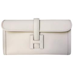 Hermes Jige Clutch Craie Swift 29 cm