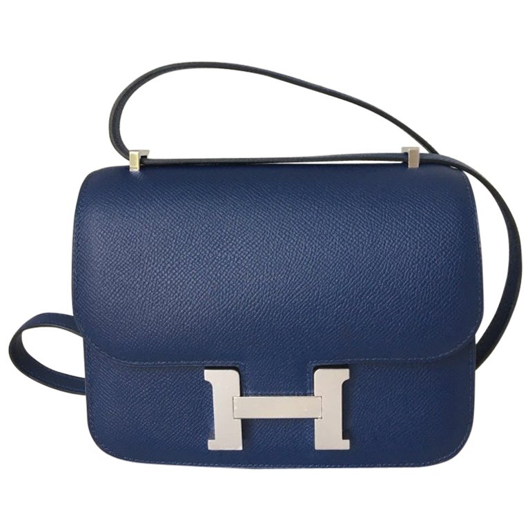 Hermes Mini Constance 18cm Electric Blue Bag at 1stDibs