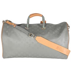 Louis Vuitton Monogram Titanium Keepall Bandouliere 50