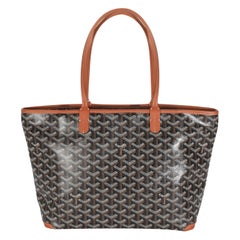 Goyard Gold Black Goyardine Canvas Artois MM