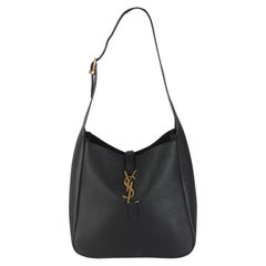 Saint Laurent Black Calfskin Le 5 A 7 Soft Hobo
