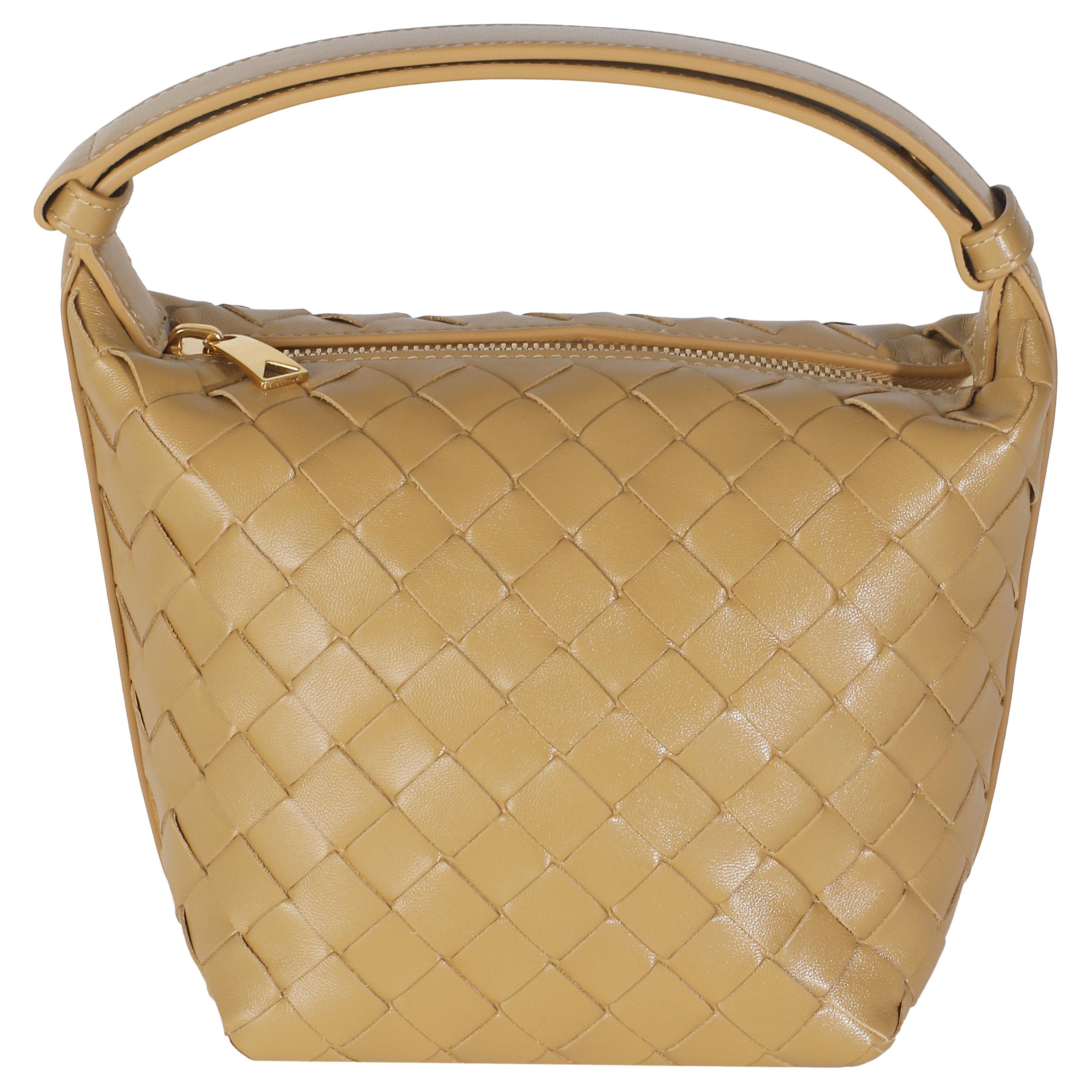 Bottega Veneta Nappa Pralina Scuro Intrecciato Candy Wallace in vendita