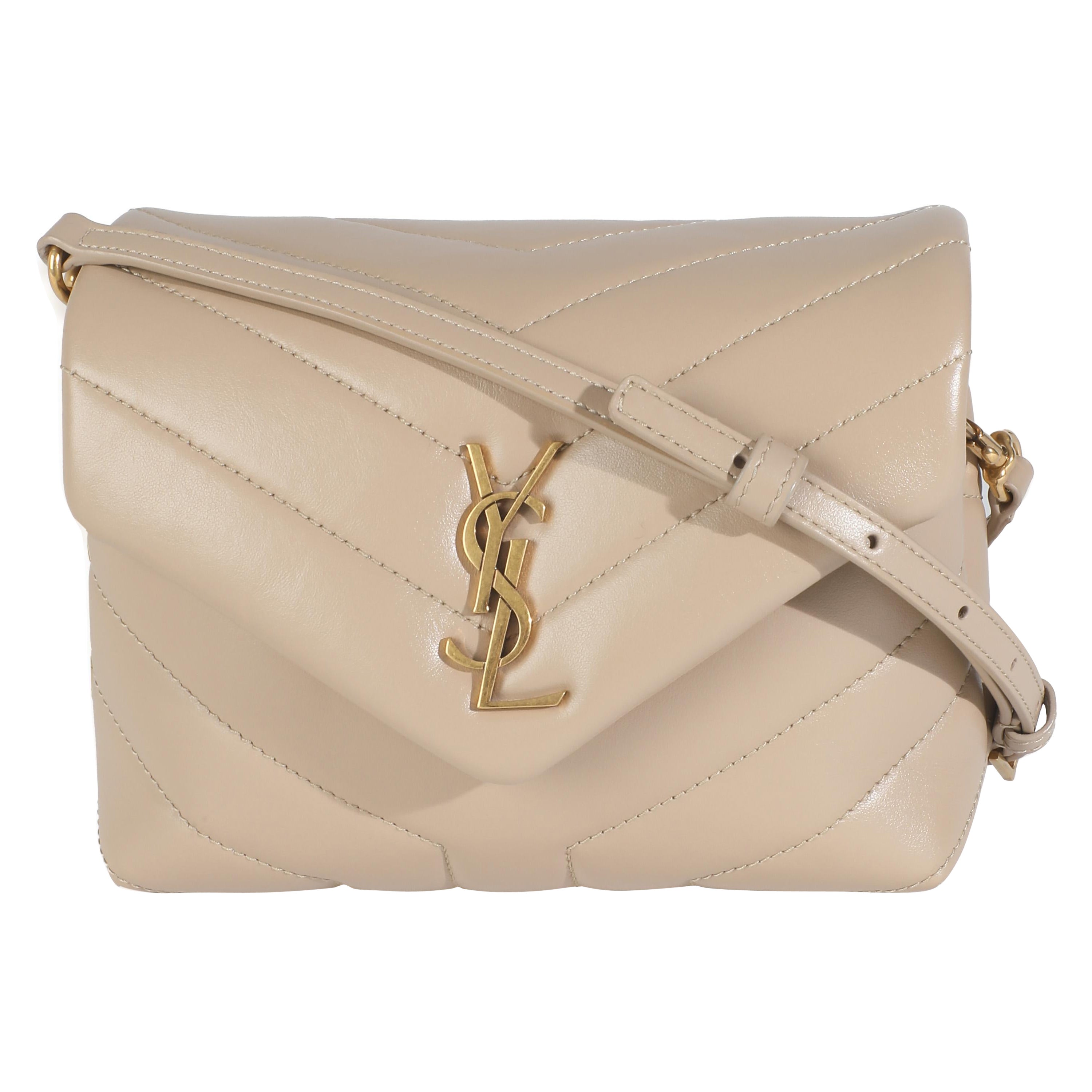 Saint Laurent Beige Kalbsleder Spielzeug Loulou