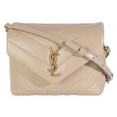 Saint Laurent Beige Calfskin Toy Loulou