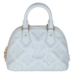Louis Vuitton Blue Glacier Bubblegram Calfskin Alma BB