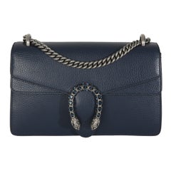 Gucci Navy Dollar Calfskin Medium Dionysus Bag