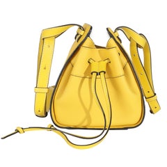 Loewe Yellow Grained Calfskin Mini Hammock