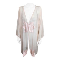 Art Deco Chiffon und Satin Dessous Top