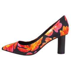 Salvatore Ferragamo Pumps Badia in tela floreale multicolore