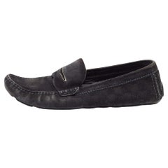 Louis Vuitton - Mocassini Monte Carlo in pelle scamosciata nera - misura 43.5