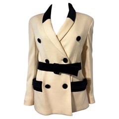 Valentino Garavani Fall/Winter 1993 Runway ivory jacket Vintage new with tags