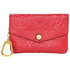 Louis Vuitton Cherry Red Empreinte Key Pouch with Box