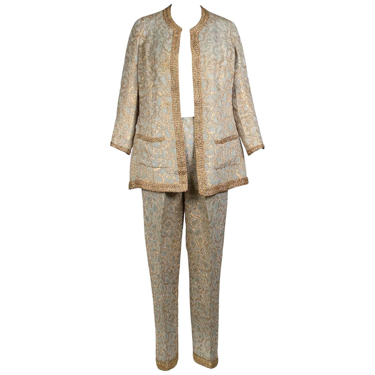 Chanel Pant Suit circa 1960s/70s at 1stDibs | chanel pantsuit, chanel pant  suits