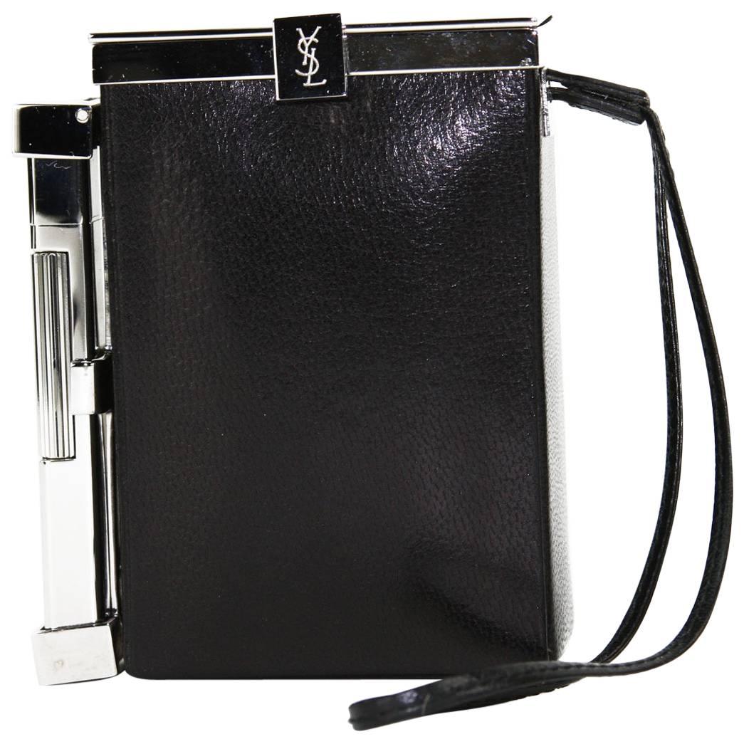 New Tom Ford for Yves Saint Laurent S/S 2001 Leather Cigarette Case and Lighter 
