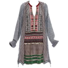 Jean Paul Gaultier Mohair Nylon Knit Dress With Hood , Autumn - Winter 2010 6