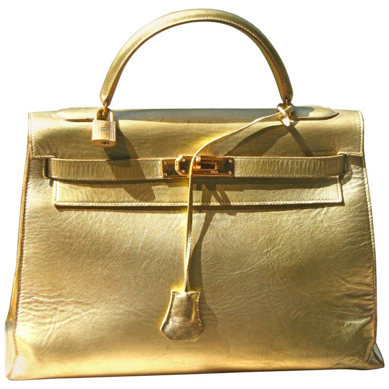 gold color bag