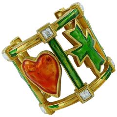 Christian Lacroix Vintage Iconic Cuff Bracelet 11