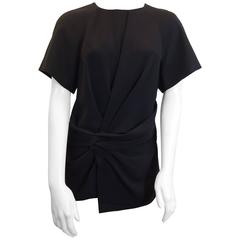 Alexander Wang Black Detailed Waist Blouse