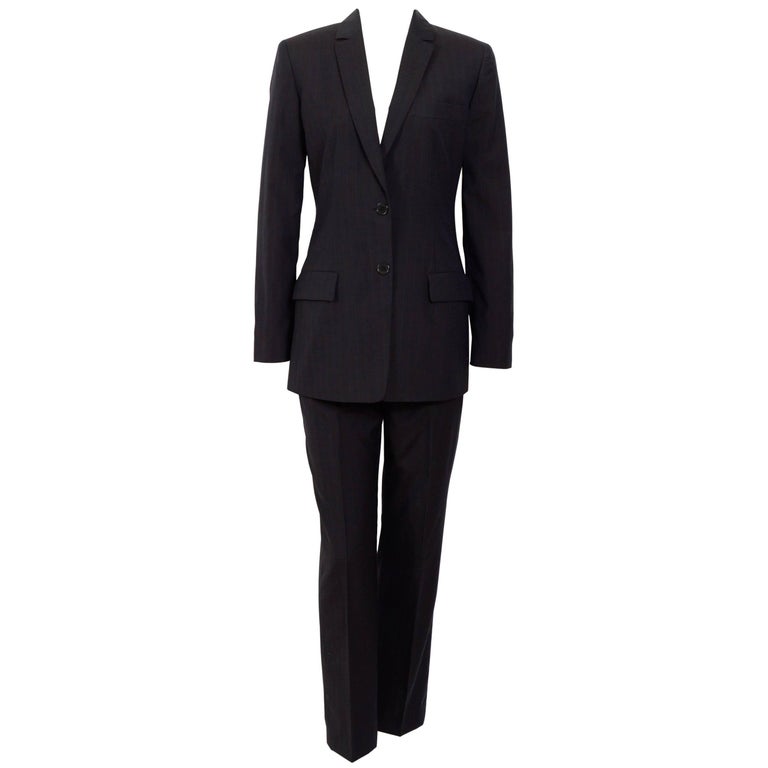 Calvin Klein Collection 1990's Pin Stripe Suit For Sale at 1stDibs
