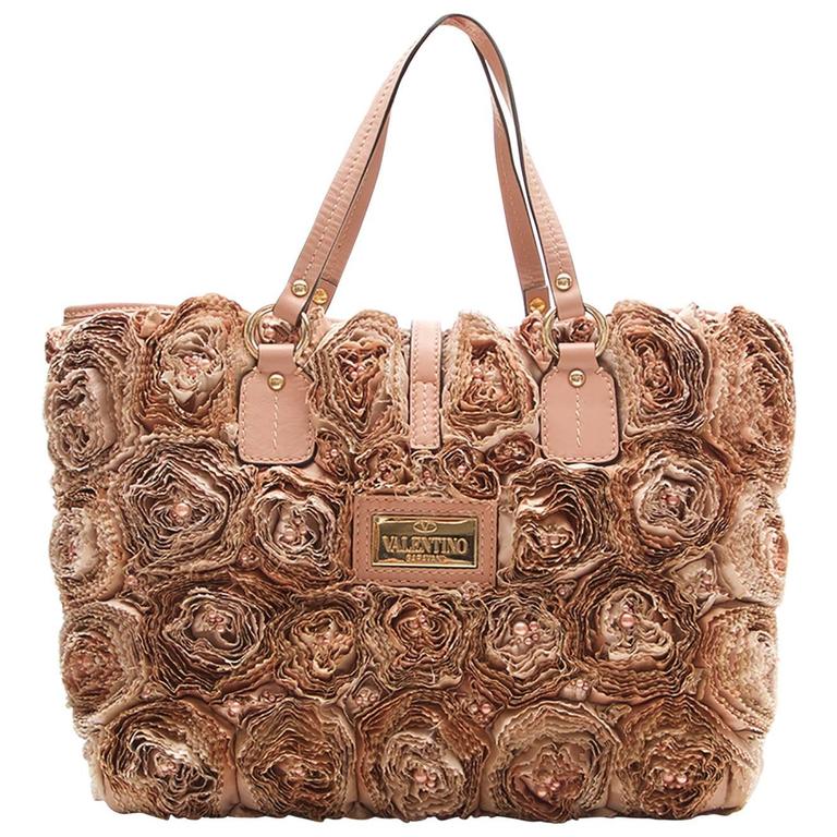 Valentino Buisson Rose Tote Bag at 1stDibs