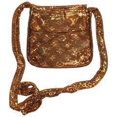 Louis Vuitton monogram mesh metal Francis crossbody evening bag