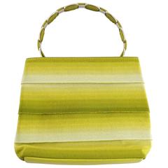 Salvatore Ferragamo Chartreuse Gros Grain Handbag