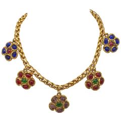 Chanel 1981 Gripoix Flower Necklace