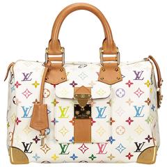 Louis Vuitton White Monogram Multicolore Speedy 30 10