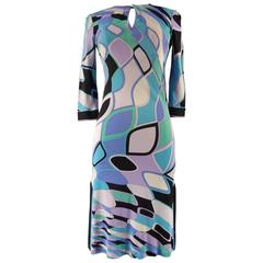 Emilio Pucci Blue Graphic Dress 4