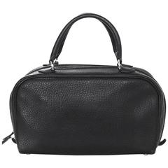 Hermes Black Clemence Leather Sac en Vie 26 Handbag
