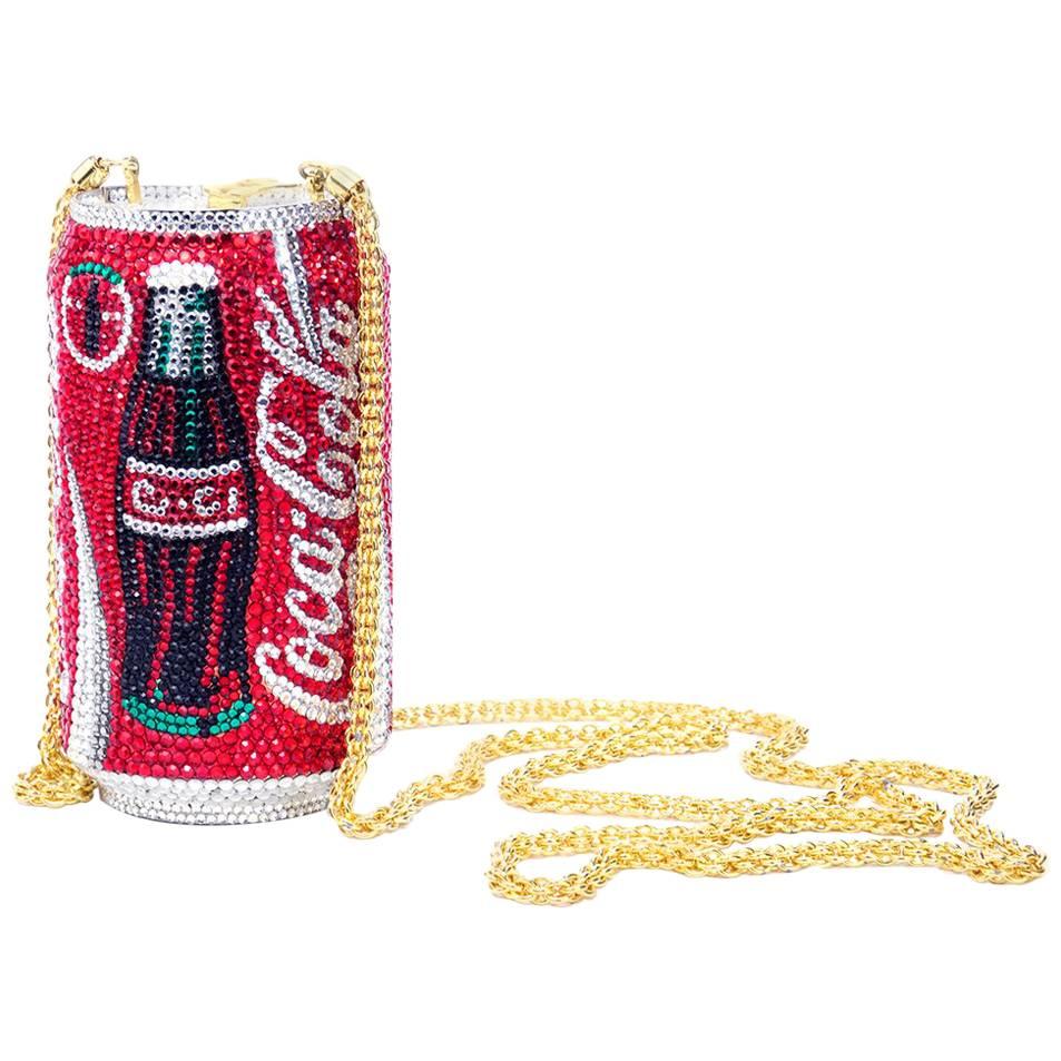 80s Katherine Baumann Crystal Encrusted Coke Can Minaudiere