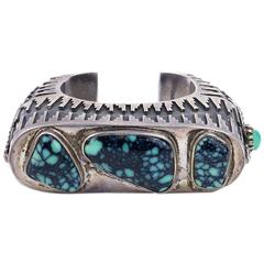 Hank Whitethorne Sterling Cuff with Turqouise