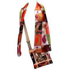 Ferragamo Cross Body Purse with Matching Scarf Belt Set - Rare 12